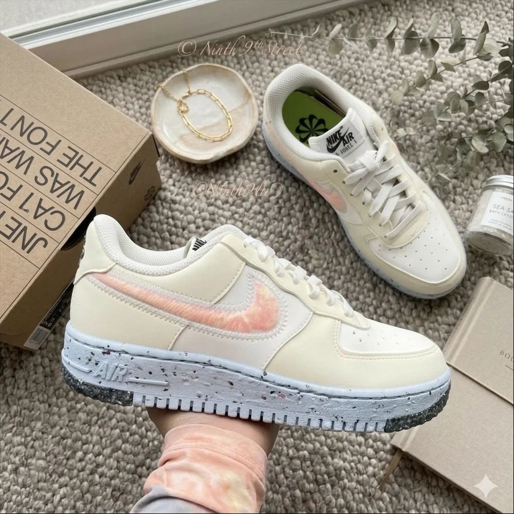 Nike Air Force 1 Crater Sail Volt W7 NIB